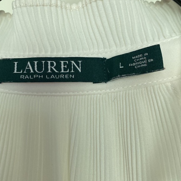 10/$25 Ralph Lauren// cream top, size L - Picture 4 of 6